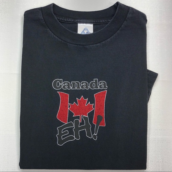 Vintage Alstyle Apparel Activewear Men's T-Shirt Canada Eh - Picture 3 of 10